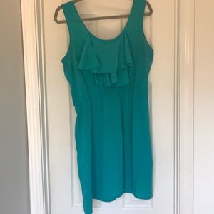 Teal mini dress